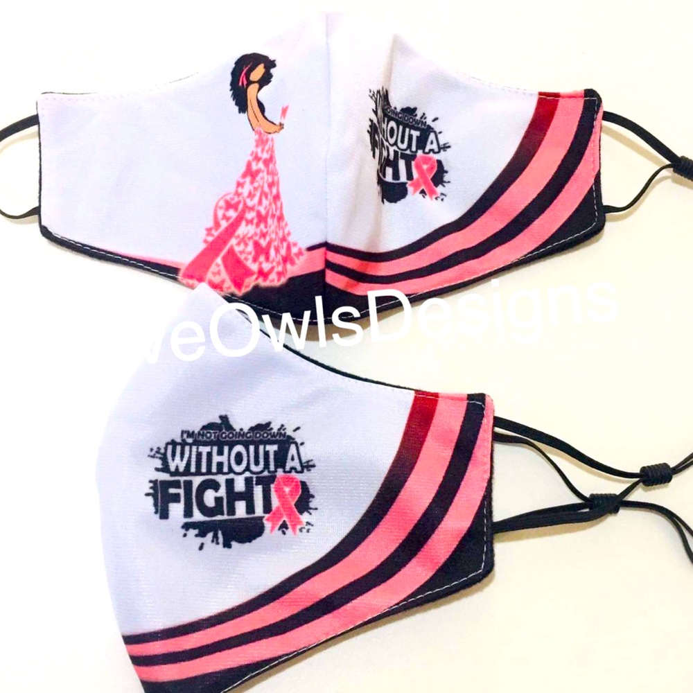 Breast cancer awareness face mask